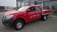 Aliu Admir von der Spaar AG in Oensingen mit seinem Nissan Navara